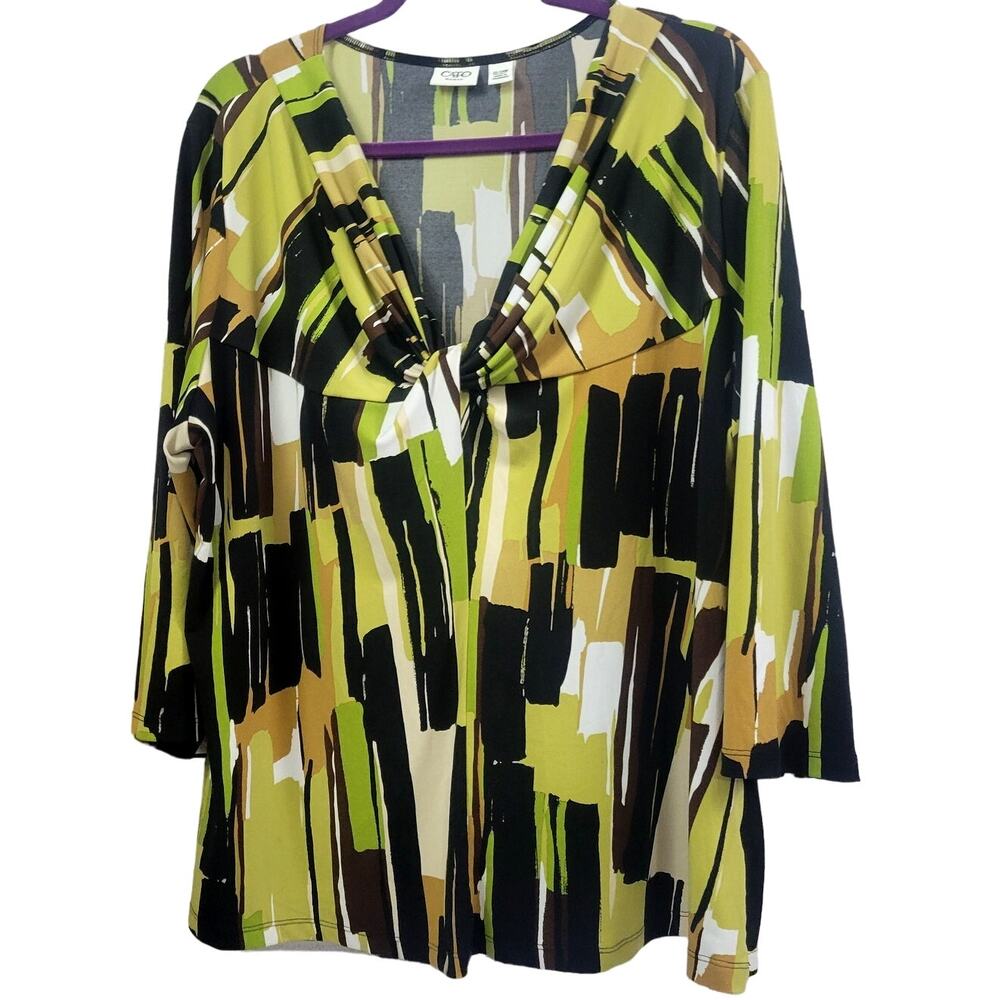 Cato Multi-Colored Paisley Blouse Size 22/24W‎